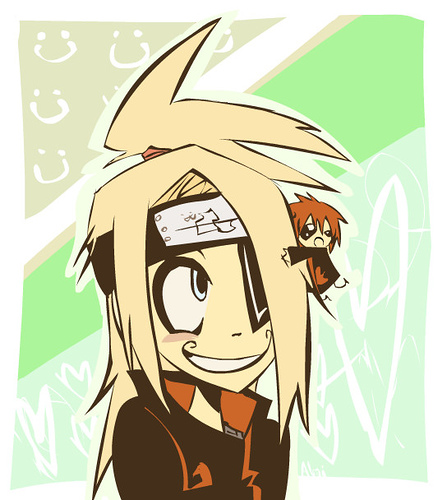 Deidara Chibi and Sasori Chibi Chibi